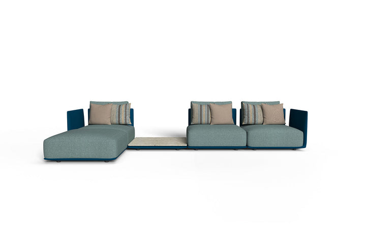 Male Chaise Sectional Sofa with Table Outdoor Sectionals Talenti