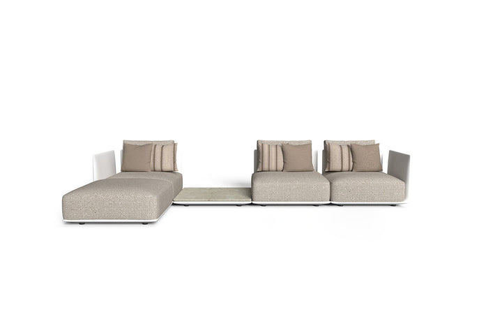 Male Chaise Sectional Sofa with Table Outdoor Sectionals Talenti