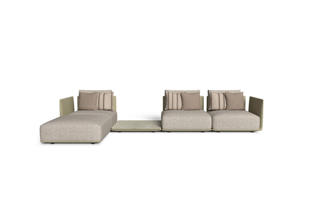 Male Chaise Sectional Sofa with Table Outdoor Sectionals Talenti