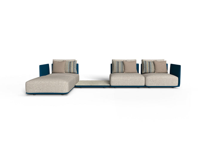 Male Chaise Sectional Sofa with Table Outdoor Sectionals Talenti
