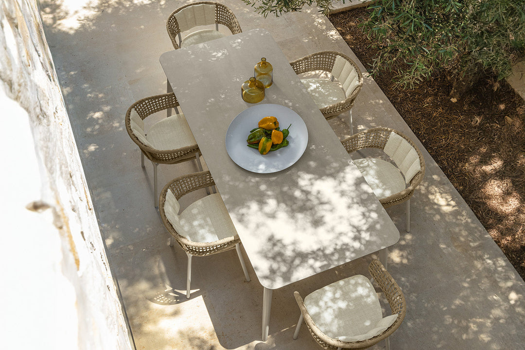 Moon Alu Extension Ceramic Dining Table Outdoor Dining Tables Talenti