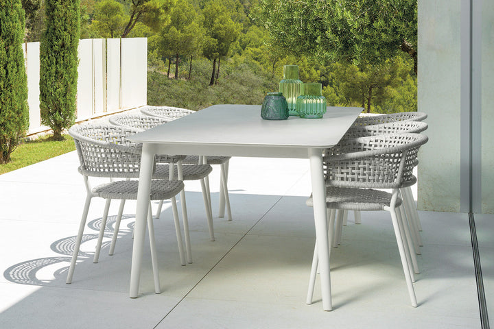 Moon Alu Extension Ceramic Dining Table Outdoor Dining Tables Talenti