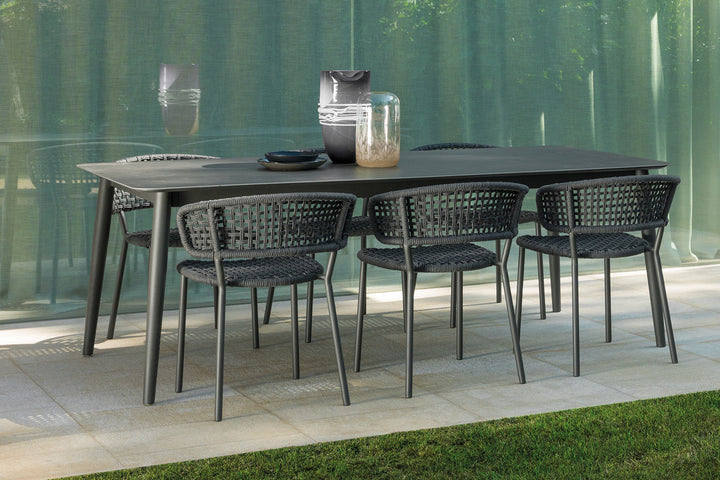 Moon Alu Extension Dining Table Outdoor Dining Tables Talenti