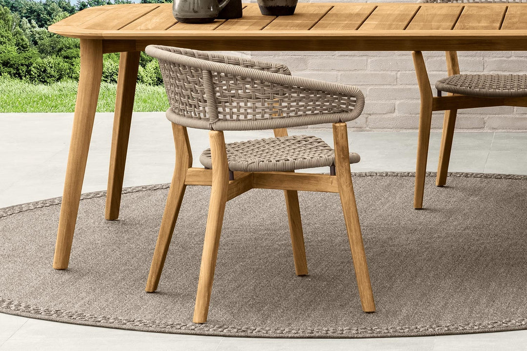 Moon Teak Dining Chair Outdoor Dining Chairs Talenti