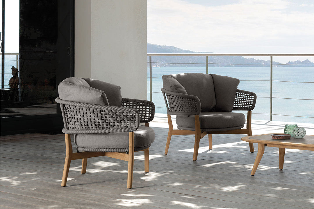Moon Teak Lounge Armchair Outdoor Chairs Talenti