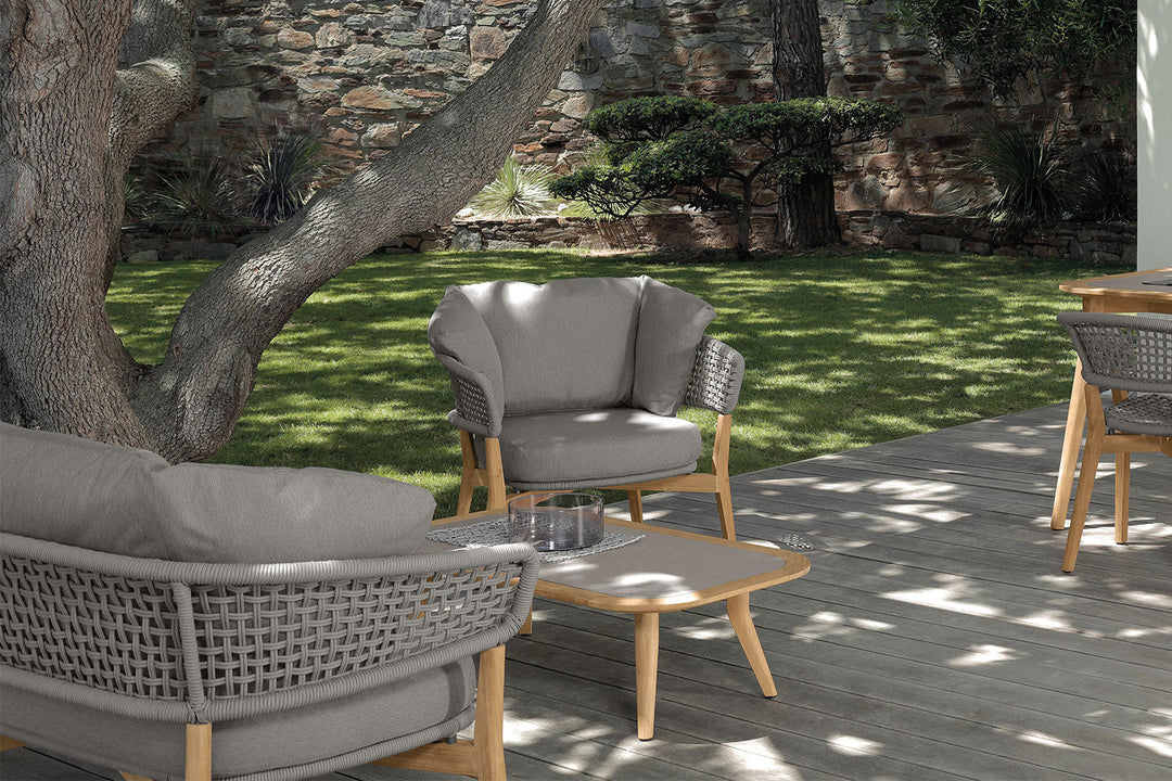 Moon Teak Lounge Armchair Outdoor Chairs Talenti