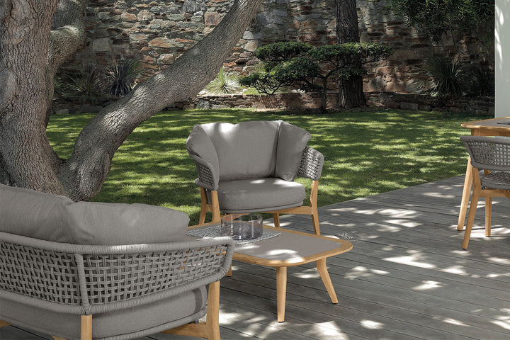 Moon Teak Lounge Armchair Outdoor Chairs Talenti