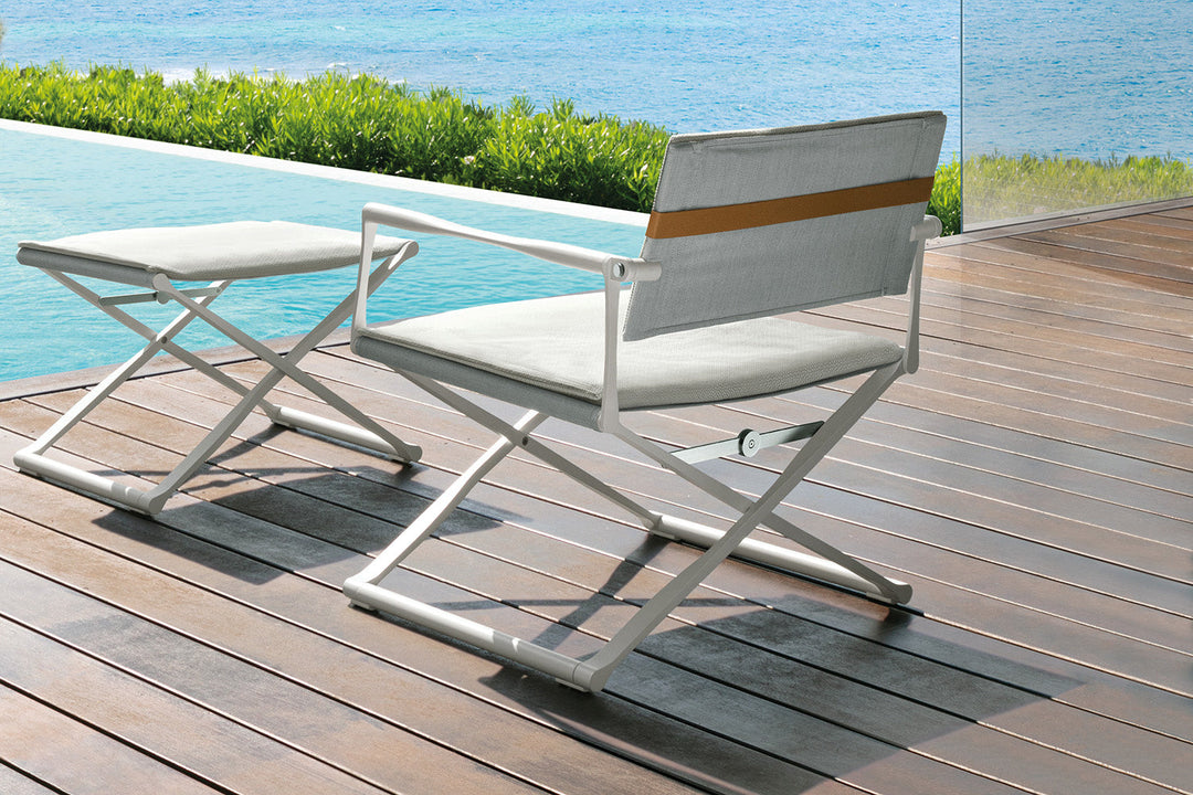 Riviera Folding Lounge Armchair Outdoor Chairs Talenti
