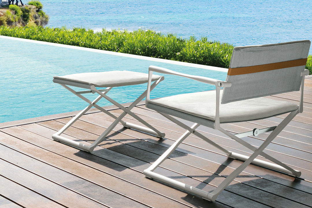 Riviera Footstool Outdoor Poufs + Stools Talenti