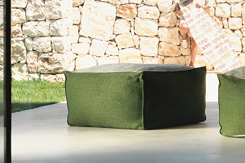 Sacco Bicolor Pouf Outdoor Poufs + Stools Talenti