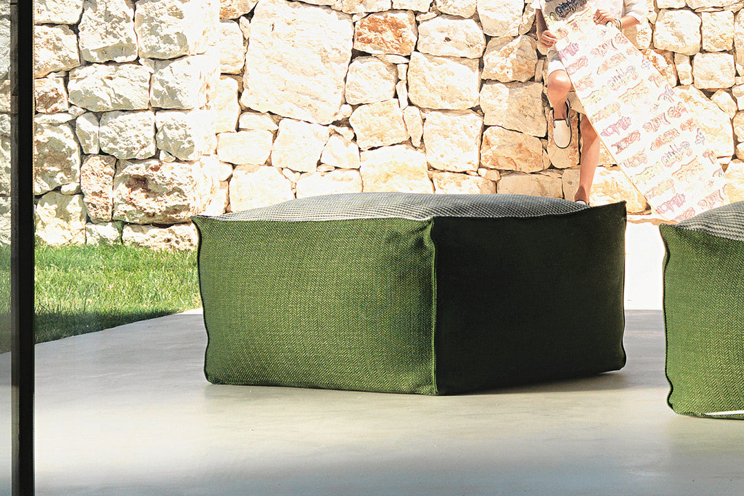 Sacco Bicolor Pouf Outdoor Poufs + Stools Talenti