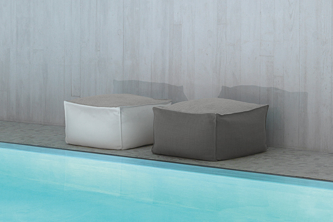 Sacco Bicolor Pouf Outdoor Poufs + Stools Talenti
