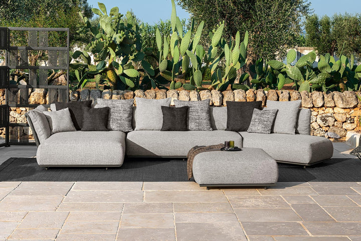 Scacco Angled Sectional Sofa with Chaise Outdoor Sectionals Talenti