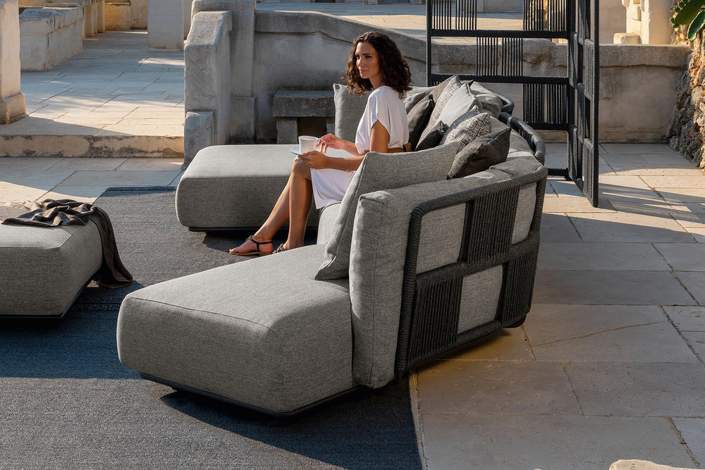Scacco Angled Sectional Sofa with Chaise Outdoor Sectionals Talenti