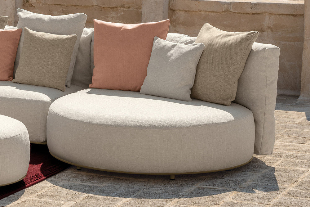 Scacco Angled Sectional Sofa with Peninsula Outdoor Sectionals Talenti