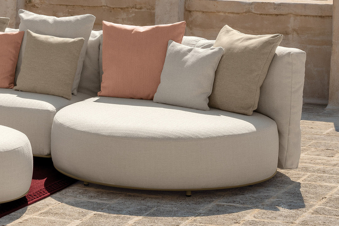 Scacco Angled Sectional Sofa with Peninsula Outdoor Sectionals Talenti