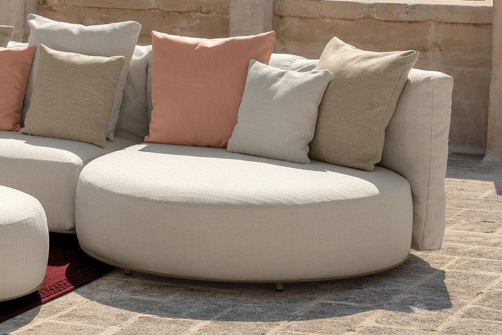 Scacco Angled Sectional Sofa with Peninsula Outdoor Sectionals Talenti