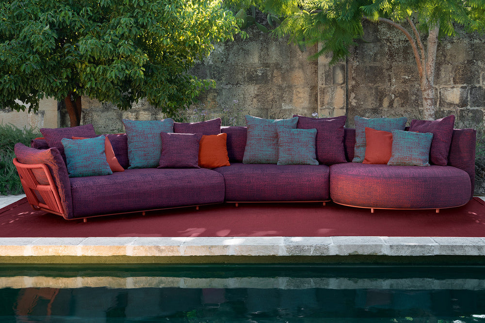 Scacco Angled Sectional Sofa Outdoor Sectionals Talenti