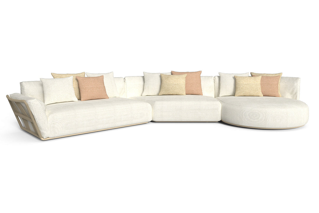 Scacco Angled Sectional Sofa Outdoor Sectionals Talenti