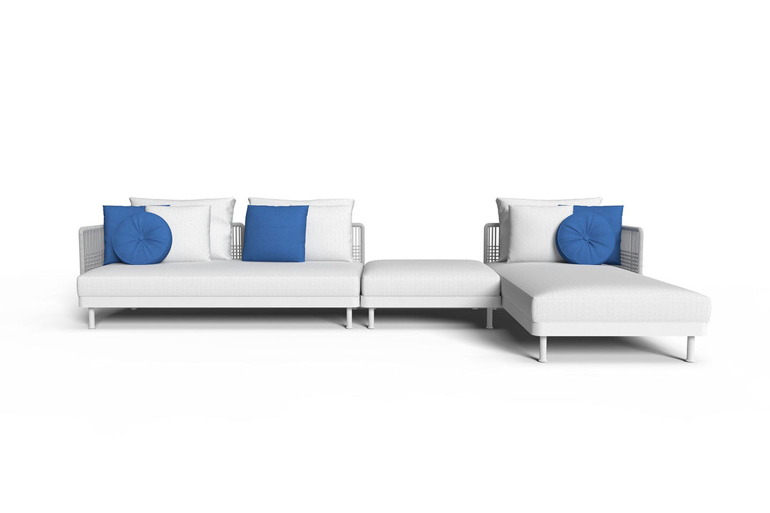 Slam Rope Sectional Sofa with Chaise Outdoor Sectionals Talenti
