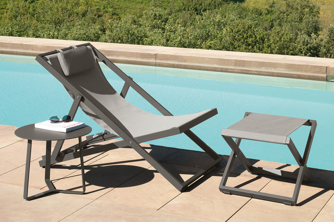 Touch Footstool Outdoor Poufs + Stools Talenti