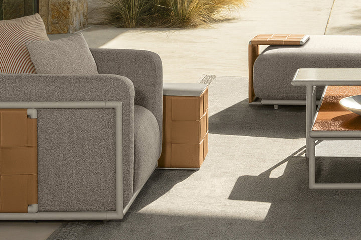 Tresse Cube Side Table Outdoor End Tables Talenti