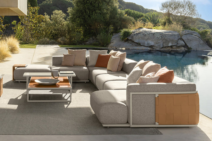 Tresse J-Shape Sectional Sofa Comp. A Outdoor Sectionals Talenti