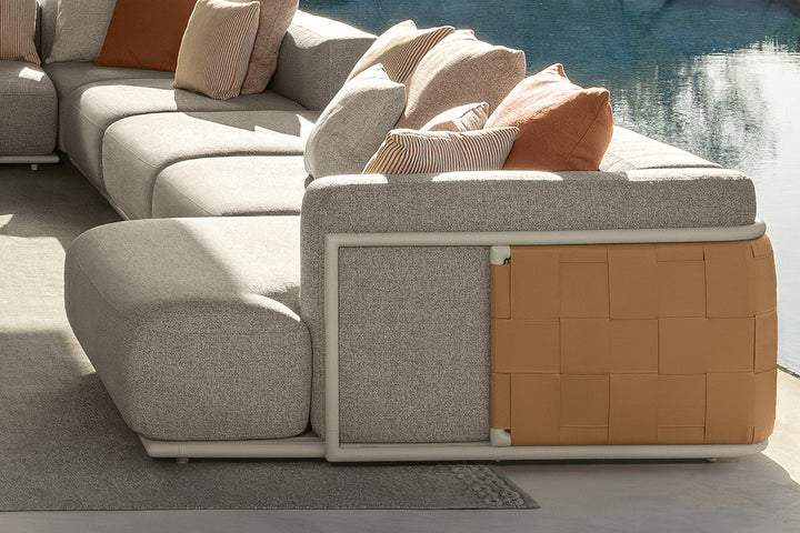 Tresse J-Shape Sectional Sofa Comp. A Outdoor Sectionals Talenti