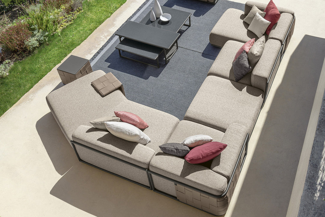 Tresse J-Shape Sectional Sofa Comp. B Outdoor Sectionals Talenti
