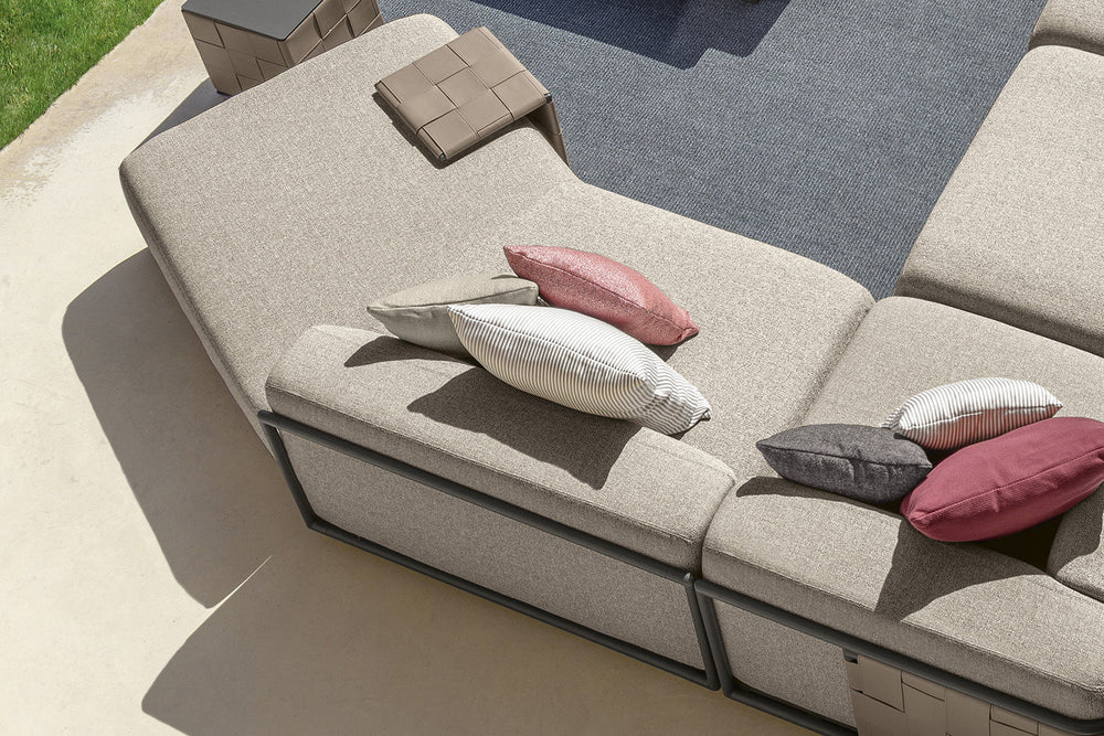 Tresse J-Shape Sectional Sofa Comp. B Outdoor Sectionals Talenti