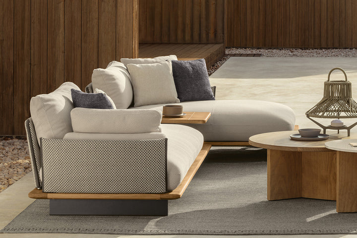 Venice Chaise Sectional Sofa with Table Outdoor Sectionals Talenti