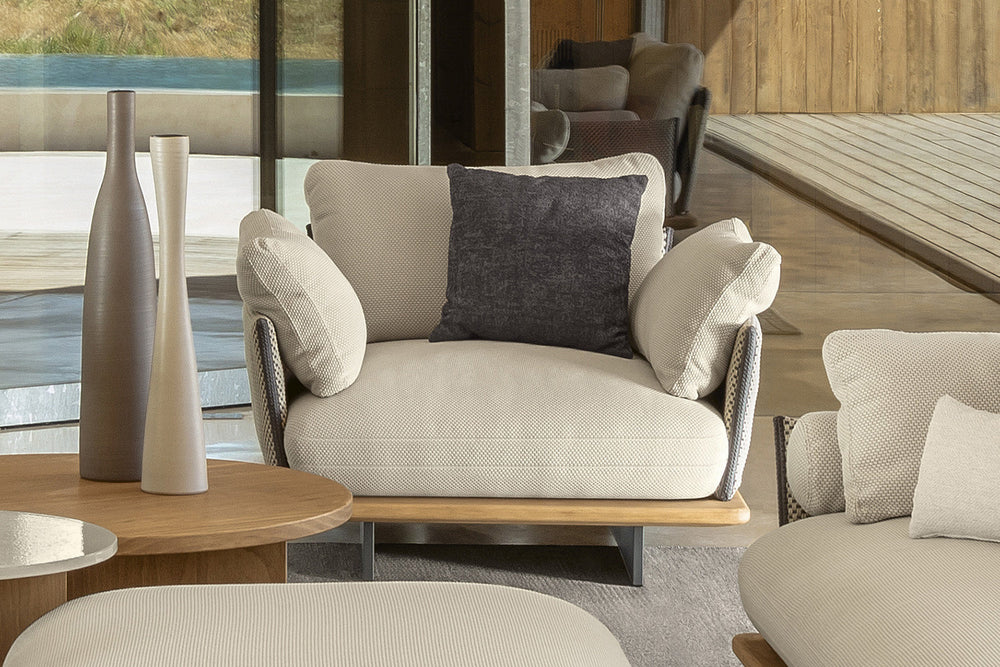 Venice Large Lounge Armchair Outdoor Chairs Talenti