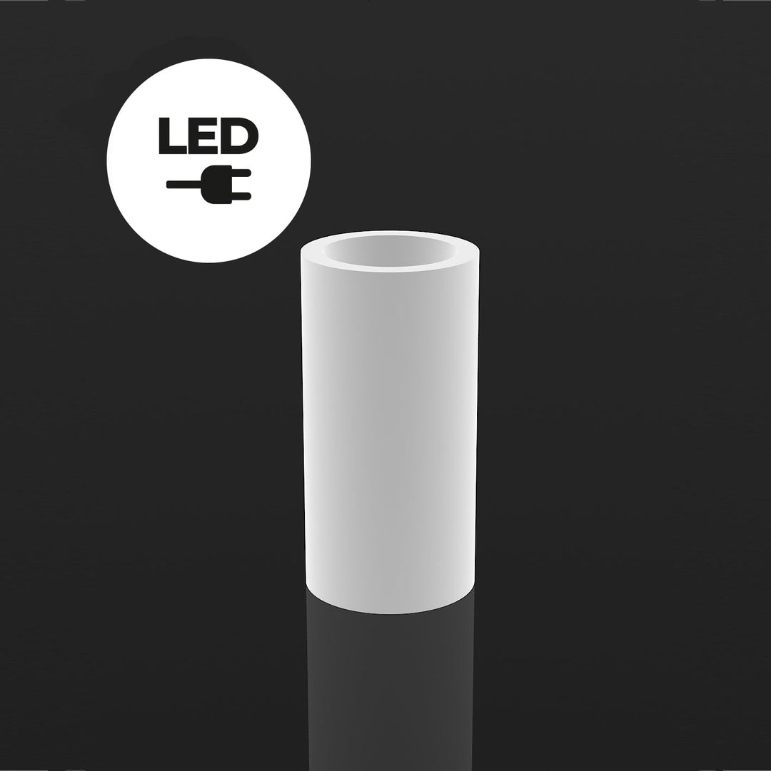 Illuminated Cylinder Planter Outdoor Vondom White Light Small-Tall 
