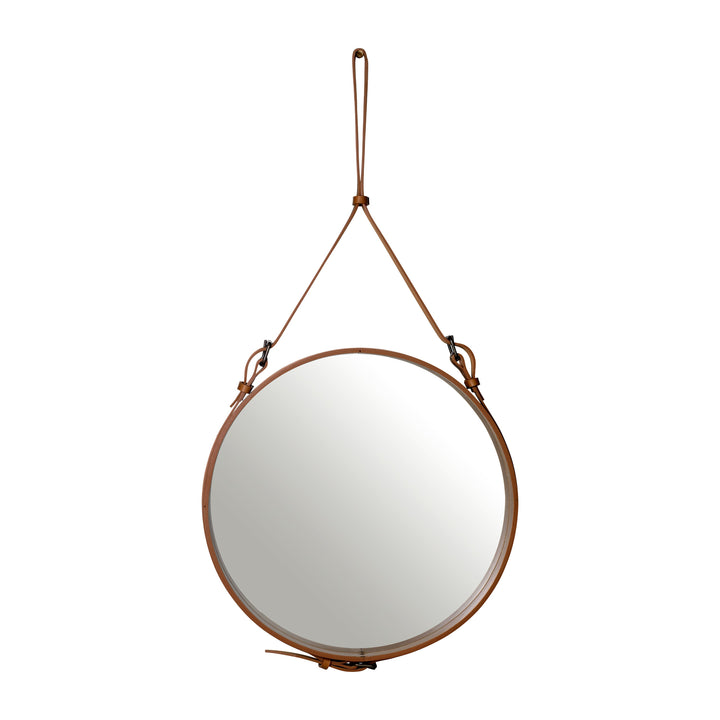 Adnet Wall Mirror Circular Mirrors Gubi Tan Medium: 22.8 in width