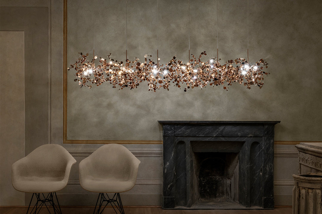 Argent Linear 6 Suspension Light Ceiling Lights Terzani