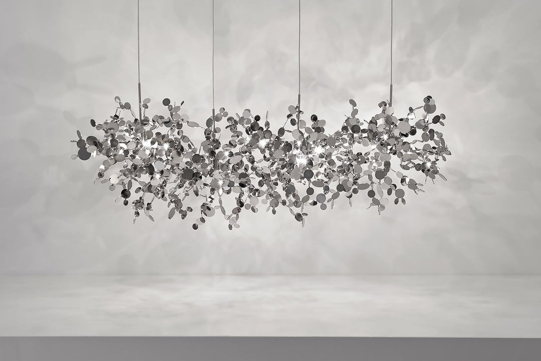 Argent Linear Suspension Ceiling Lights Terzani