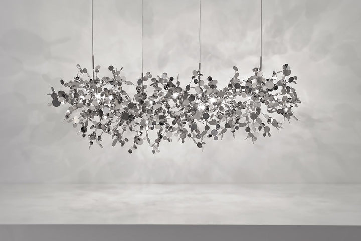 Argent Linear Suspension Ceiling Lights Terzani