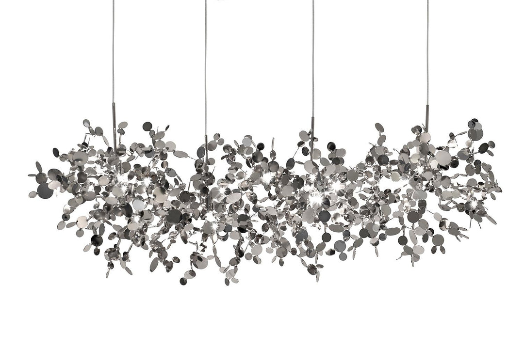 Argent Linear Suspension Ceiling Lights Terzani