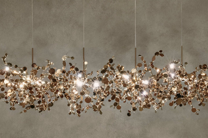 Argent Linear Suspension Ceiling Lights Terzani