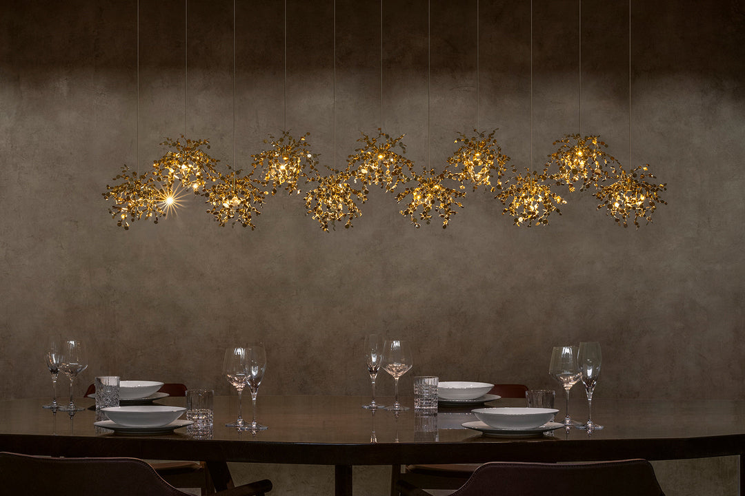 Argent Mon Bijou Linear Suspension Light Ceiling Lights Terzani