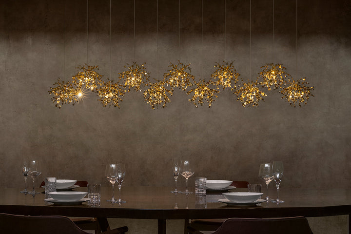 Argent Mon Bijou Linear Suspension Light Ceiling Lights Terzani