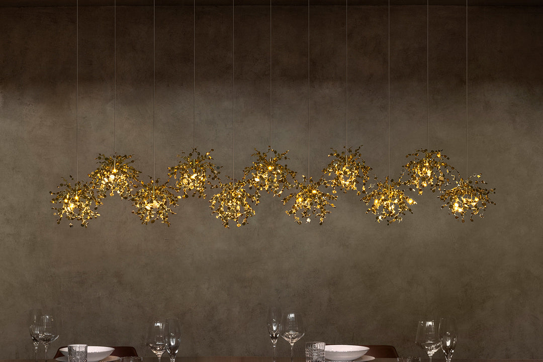 Argent Mon Bijou Linear Suspension Light Ceiling Lights Terzani