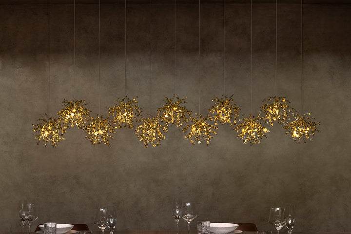 Argent Mon Bijou Linear Suspension Light Ceiling Lights Terzani