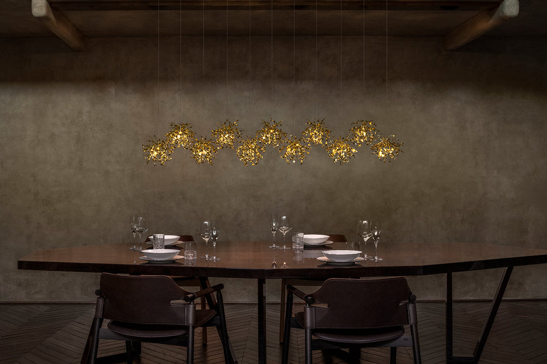 Argent Mon Bijou Linear Suspension Light Ceiling Lights Terzani