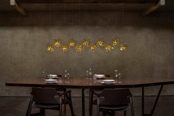 Argent Mon Bijou Linear Suspension Light Ceiling Lights Terzani