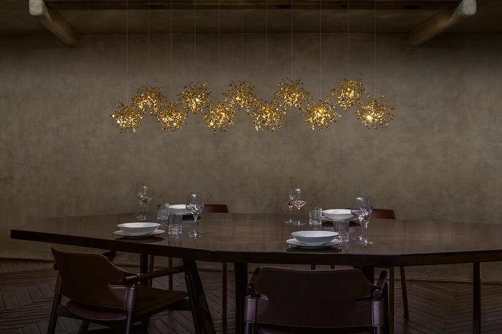 Argent Mon Bijou Linear Suspension Light Ceiling Lights Terzani