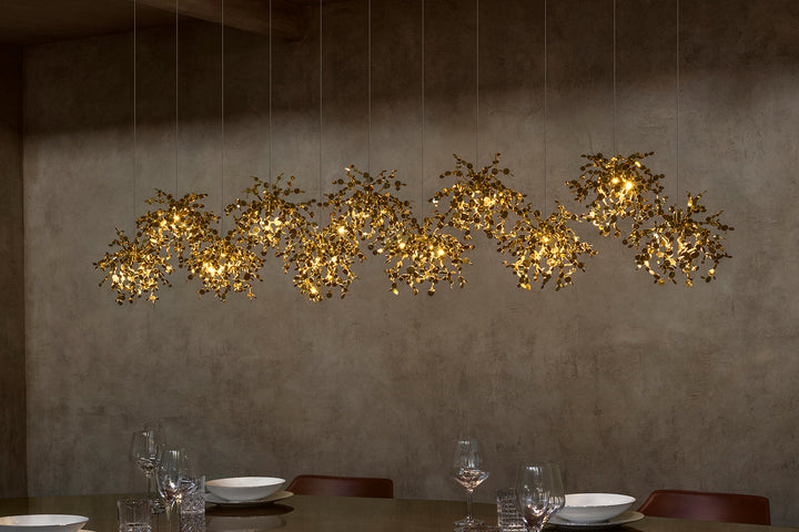 Argent Mon Bijou Linear Suspension Light Ceiling Lights Terzani