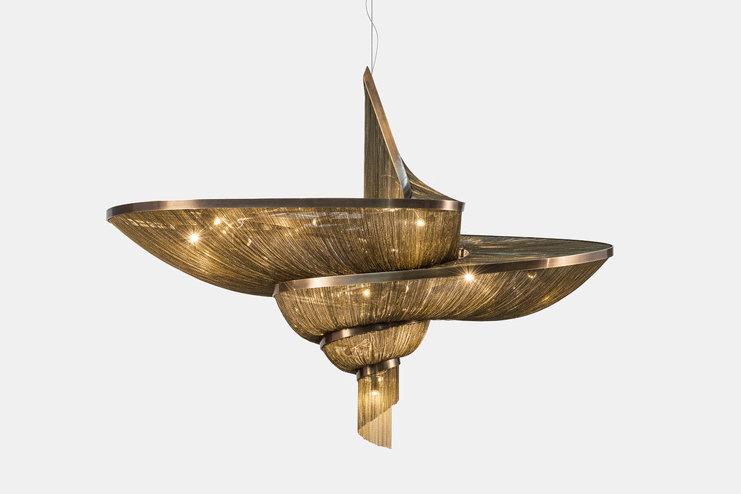 Epoque Spiral Chandelier Ceiling Lights Terzani