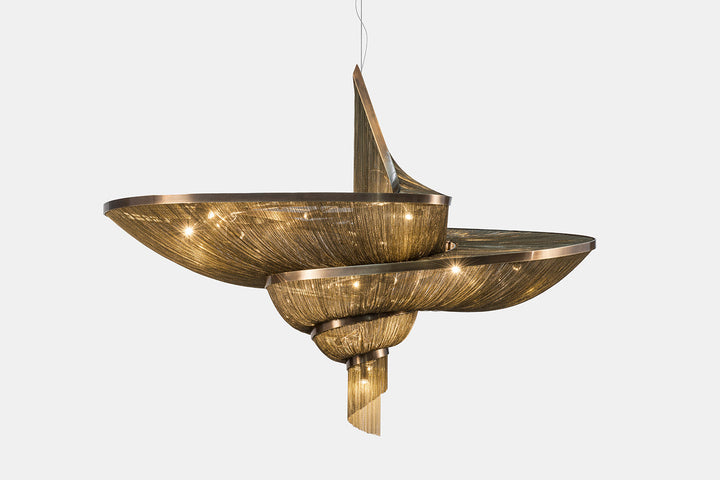 Epoque Spiral Chandelier Ceiling Lights Terzani