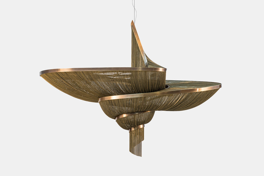Epoque Spiral Chandelier Ceiling Lights Terzani